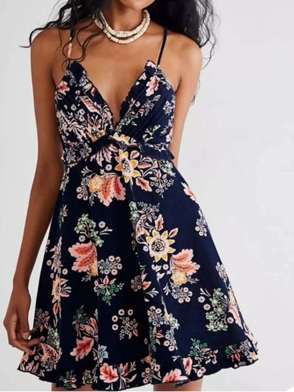 Free People Cord Looking Glass Mini Dress